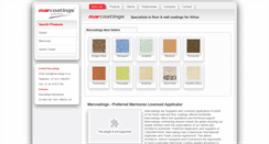 Desktop Screenshot of marcoatings.co.za